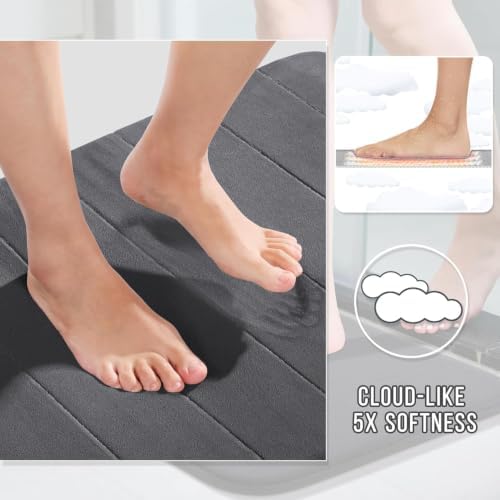 Yimobra 36"x24" + 31.5"x20" + 17"x24" Memory Foam Bath Mat Set 3 Pieces - Image 3