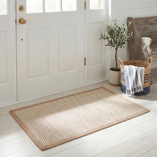 SAFAVIEH Natural Fiber Accent Rug 2x3 Sisal Textured, Marble & Linen NF143B by Unknown