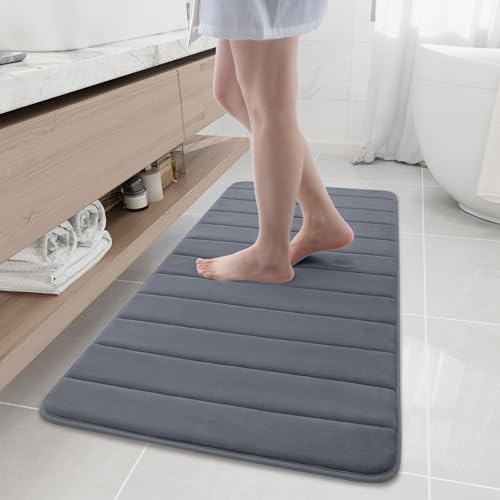 Buganda Memory Foam Bath Mat 47 x 20, Ultra Soft Absorbent Bathroom Rugs by Buganda