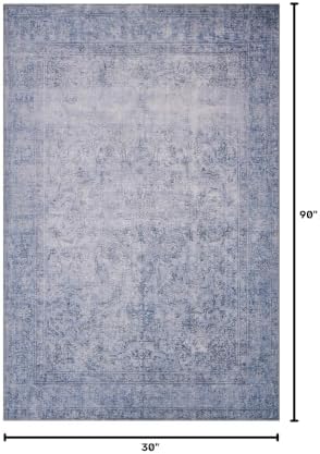 Loloi Loren Slate 2'-6" x 7'-6" Runner Rug - Image 3