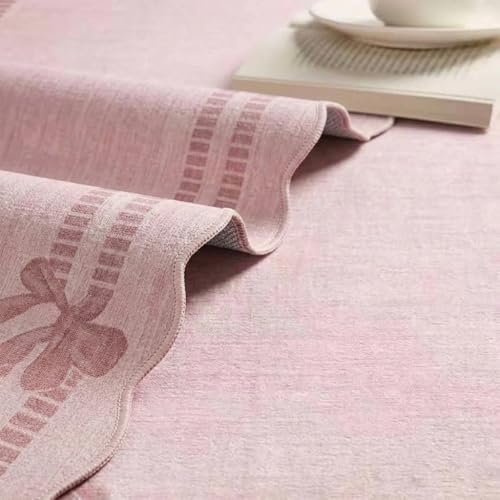 4x6 Area Rugs for Living Room Washeble Cute Scalloped Pink Rug - Image 6