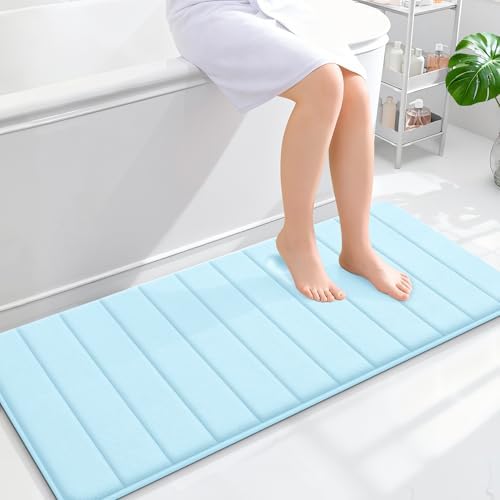 OLANLY Memory Foam Long Bathroom Rugs Runner 47x20, Super Soft Absorbent by OLANLY
