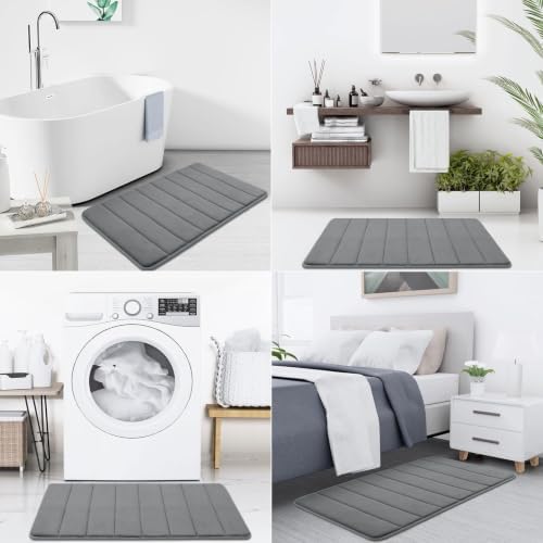 Buganda Memory Foam Bath Mat 35 x 24, Ultra Soft Absorbent Bathroom Rugs - Image 7
