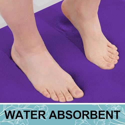 Smiry Memory Foam Bath Mat 36x24, Extra Soft and Absorbent Bathroom Rugs - Image 5