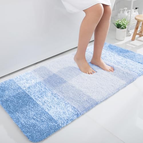 OLANLY Bathroom Runner Rug 47x24, Extra Soft Absorbent Microfiber Bath Rugs by OLANLY