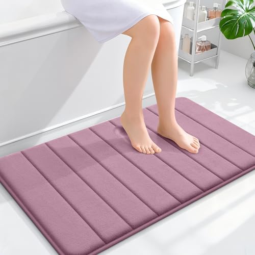 OLANLY Memory Foam Bath Mat 36x24, Super Soft and Absorbent Bathroom Rugs by OLANLY