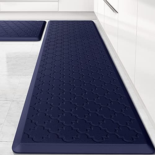 Kitchen Mat 2 PCS Cushioned Anti-Fatigue Floor Mat Standing Mat for Kitchen by SoftDuo