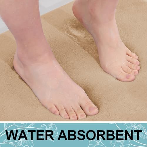 Smiry Memory Foam Bath Mat 47x24, Extra Soft and Absorbent Bathroom Rugs - Image 5