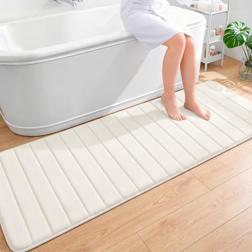 OLANLY Memory Foam Long Bathroom Rugs Runner 70x24, Super Soft Absorbent by OLANLY