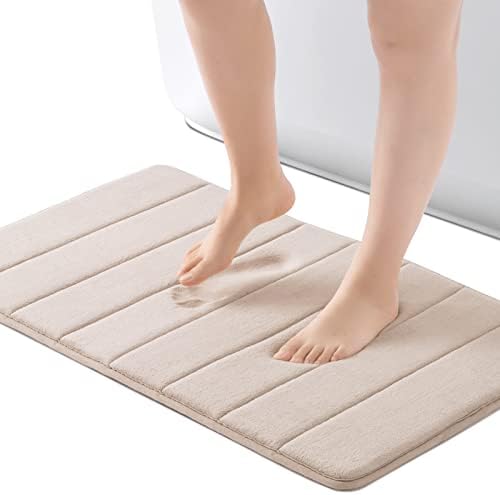 ROSMARUS Memory Foam Bath Mat, 20''x32'', Ltbrown by ROSMARUS
