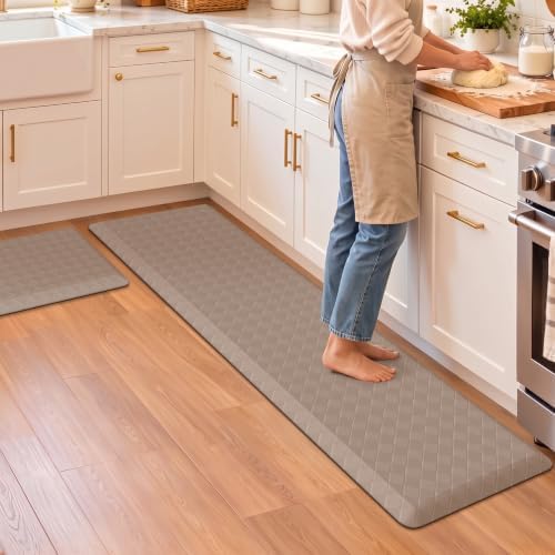 TranquilRelax 4/5 Inch Cushioned Anti Fatigue Kitchen Mats for Floor, Taupe by Unknown