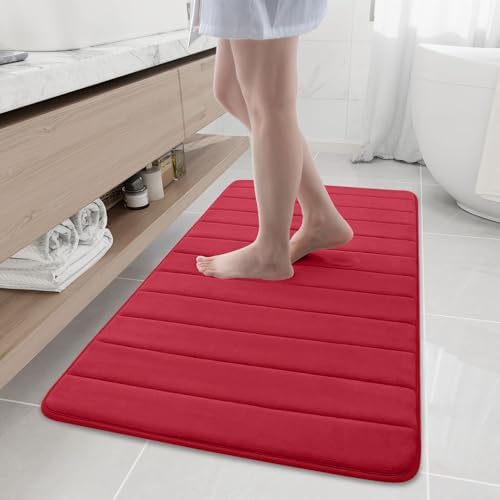 Buganda Memory Foam Bath Mat 47 x 24, Ultra Soft Absorbent Bathroom Rugs by Buganda