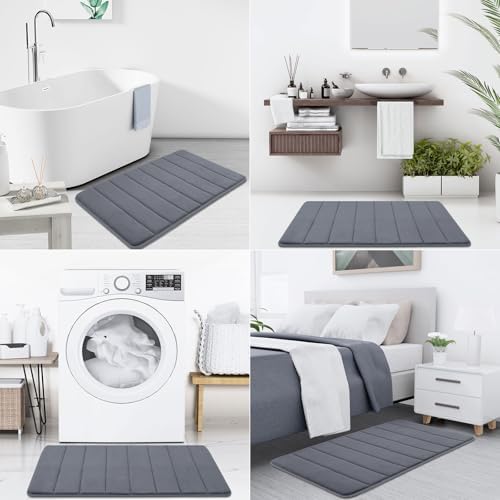 Buganda Memory Foam Bath Mat 45 x 27, Ultra Soft Absorbent Bathroom Rugs - Image 7