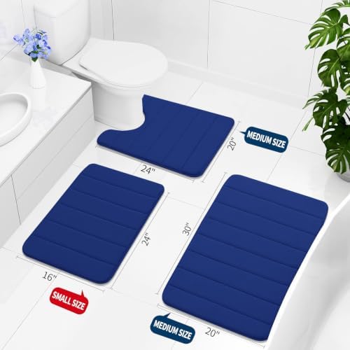 Buganda Memory Foam Bath Mat 35 x 24, Ultra Soft Absorbent Bathroom Rugs - Image 2