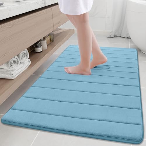 Buganda Memory Foam Bath Mat 47 x 32, Ultra Soft Absorbent Bathroom Rugs by Buganda
