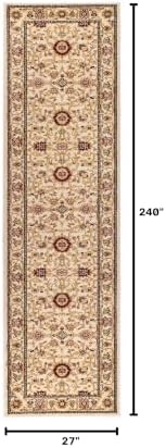 SAFAVIEH Lyndhurst Runner Rug 2'3"x20', Ivory & Ivory LNH212L - Image 2