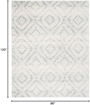 SAFAVIEH Adirondack Area Rug 8'x10', Boho Ivory & Light Blue ADR131T - Image 2