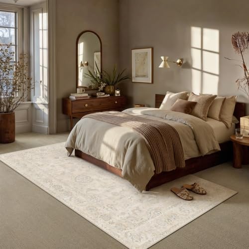 8x10 Light Cream Neutral Area Rug - Image 2