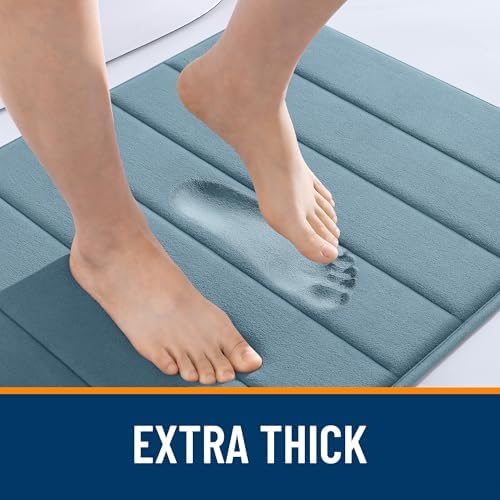OLANLY Memory Foam Long Bathroom Rugs Runner 44x24, Super Soft Absorbent - Image 6