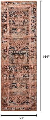 Loloi Layla Mocha/Blush 2'-6" x 12'-0" Runner Rug - Image 2