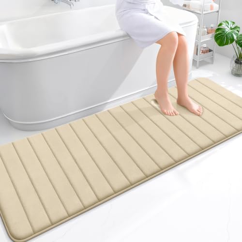 OLANLY Memory Foam Long Bathroom Rugs Runner 70x24, Super Soft Absorbent by OLANLY