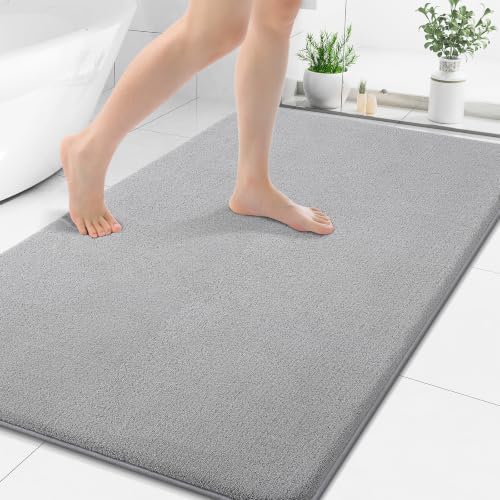 Smiry Memory Foam Bath Mat 50x30, Extra Soft Absorbent Bathroom Rugs by Smiry