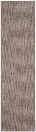 SAFAVIEH Courtyard Outdoor Runner Rug 2'3"x6'7", Brown & Beige CY8022-36321 - Image 3