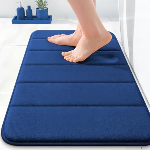 OLANLY Memory Foam Bath Mat 24x16, Super Soft and Absorbent Bathroom Rugs by OLANLY