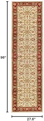 SAFAVIEH Lyndhurst Runner Rug 2'3"x8', Ivory & Red LNH212K - Image 2