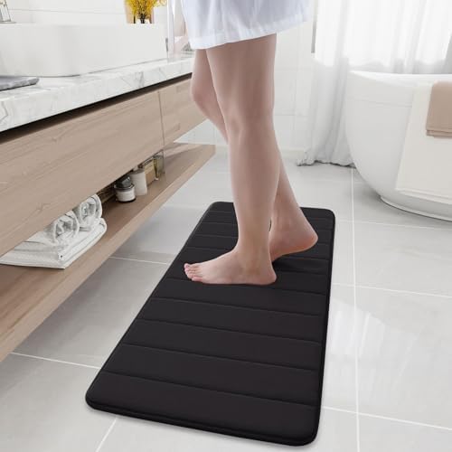 Buganda Memory Foam Bath Mat 44 x 17, Ultra Soft Absorbent Bathroom Rugs by Buganda