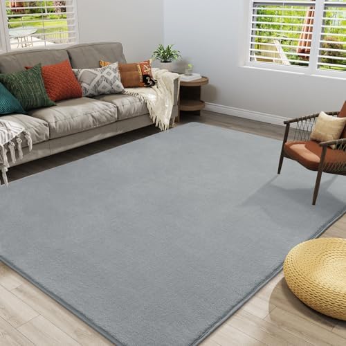 Amearea Large Area Rugs for Bedroom Living Room, 8x10 Grey Memory Foam Rug - Image 6