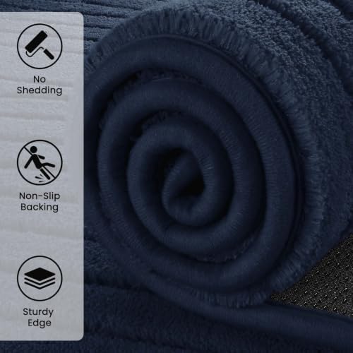 Sour Lemon 2x6 Runner Rug for Hallways Non Slip, Bedroom Modern Rugs Blue - Image 4