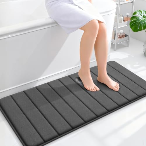 OLANLY Memory Foam Long Bathroom Rugs Runner 44x20, Super Soft Absorbent by OLANLY
