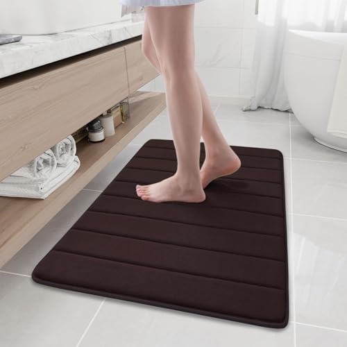 Buganda Memory Foam Bath Mat 35 x 24, Ultra Soft Absorbent Bathroom Rugs by Buganda