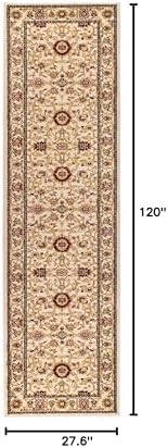 SAFAVIEH Lyndhurst Runner Rug 2'3"x10', Ivory & Ivory LNH212L - Image 2