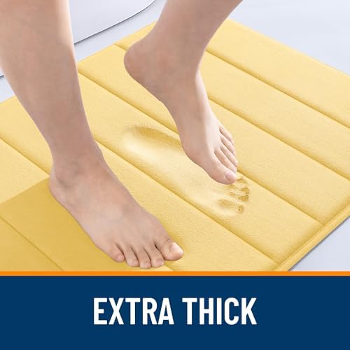 OLANLY Memory Foam Bath Mat 32x20, Super Soft and Absorbent Bathroom Rugs - Image 6