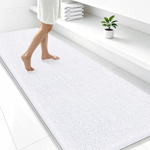 Smiry Bathroom Rugs 47X24, Luxury Chenille Extra Soft Absorbent Bath Mat by Smiry