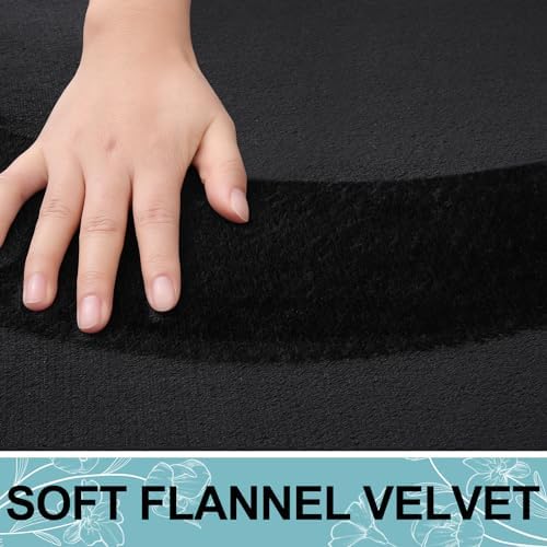 Smiry Memory Foam Toilet Rugs 20x20, Extra Soft Absorbent Bathroom Rugs - Image 4
