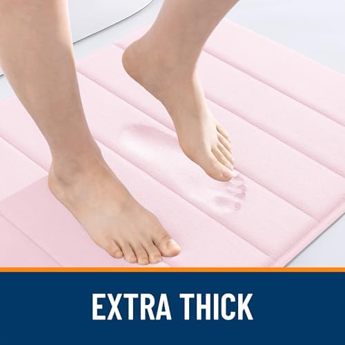 OLANLY Memory Foam Bath Mat 36x24, Super Soft and Absorbent Bathroom Rugs - Image 6
