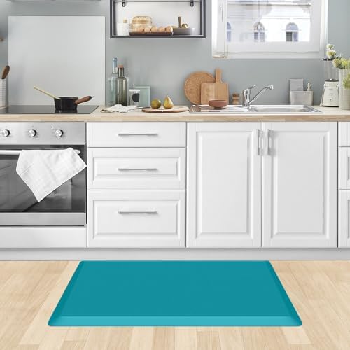 KitchenClouds Kitchen Mat Cushioned Anti Fatigue Rug 20"x32" Water Resistant Non Slip Standing and Comfort Desk/Floor Mats for House Sink Office (Green) - Image 7