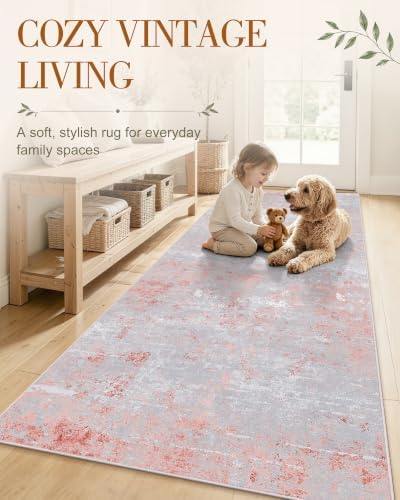 OLANLY 3x5 Washable Accent Rug, Soft Non Slip Carpet for Entryway Bedside - Image 3