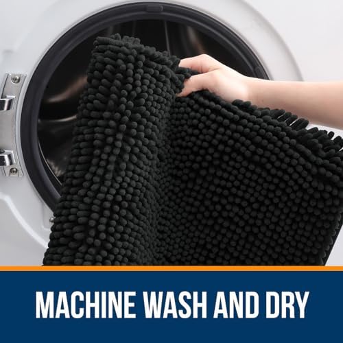 OLANLY Large Bathroom Rugs 40x32, Extra Soft Absorbent Chenille Bath Rugs - Image 5