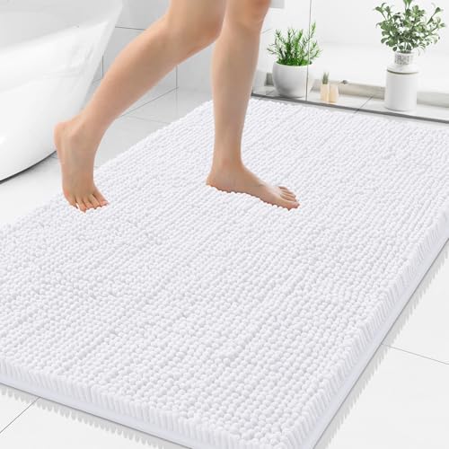 Smiry Bathroom Rugs 48X32, Luxury Chenille Extra Soft Absorbent Bath Mat by Smiry