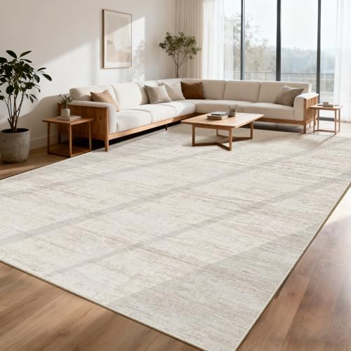 8x10 Area Rugs for Living Room,Modern Abstract Non-Slip Backing Washable Rugs,Soft Thin Large Area Rug，Stain Resistant Carpets for Bedroom Dining Room Home Decor by Unknown