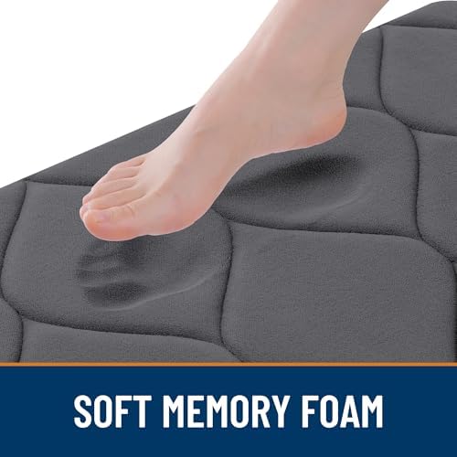 Smiry Memory Foam Bath Mat 70x24, Ultra Soft Absorbent Bathroom Rugs - Image 2