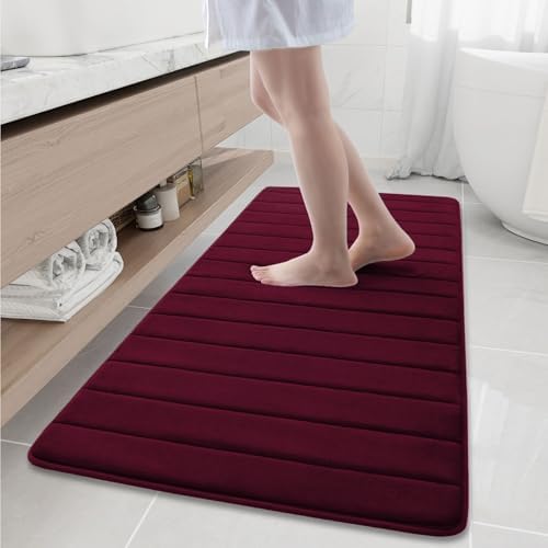Buganda Memory Foam Bath Mat 60 x 24, Ultra Soft Absorbent Bathroom Rugs by Buganda