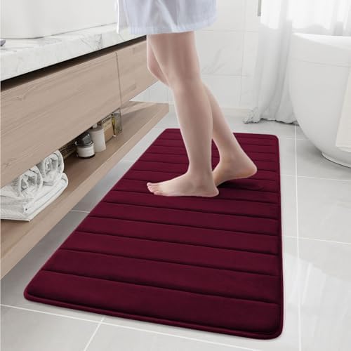 Buganda Memory Foam Bath Mat 55 x 24, Ultra Soft Absorbent Bathroom Rugs by Buganda