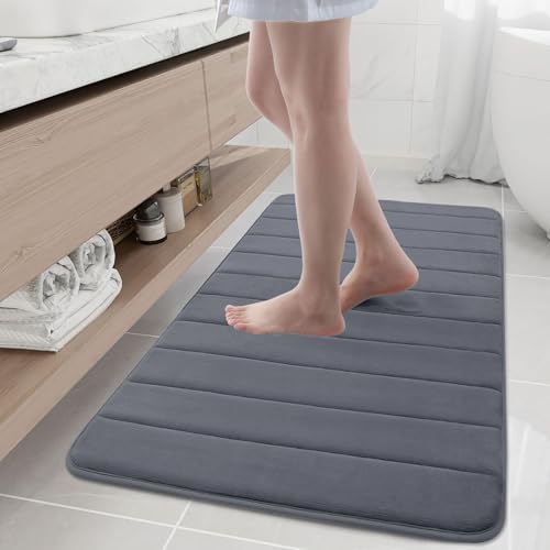 Buganda Memory Foam Bath Mat 45 x 27, Ultra Soft Absorbent Bathroom Rugs by Buganda