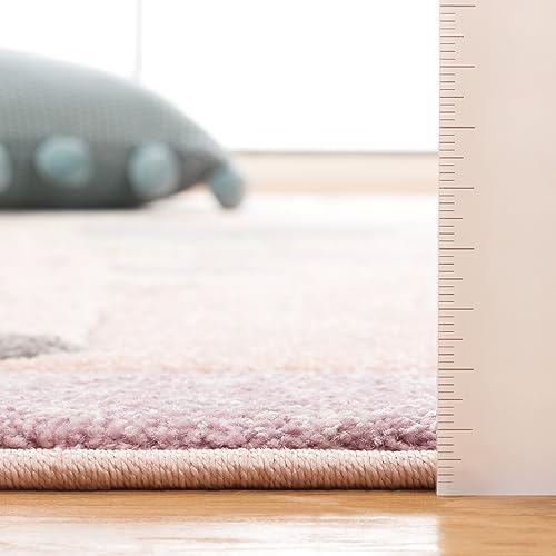SAFAVIEH Carousel Kids Collection Runner Rug - 2' x 8', Blush Pink, Animal Design, Easy Care & Non-Shedding, Ideal for High Traffic Areas for Boys & Girls in Playroom, Nursery (CRK120U-28) - Image 3
