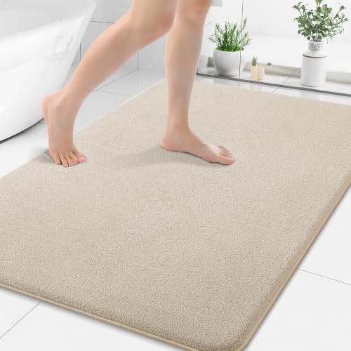 Smiry Memory Foam Bath Mat 40x30, Extra Soft Absorbent Bathroom Rugs by Smiry